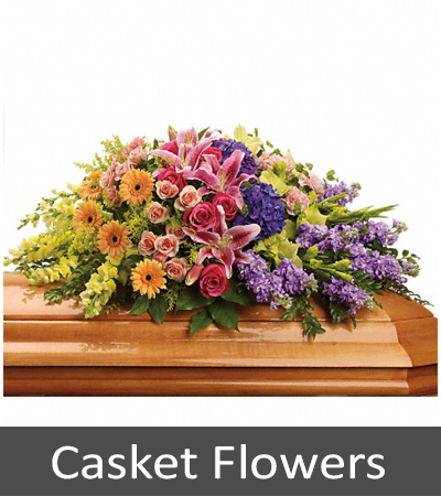 Casket Flowers, Half Casket Spray, Full Casket Spray